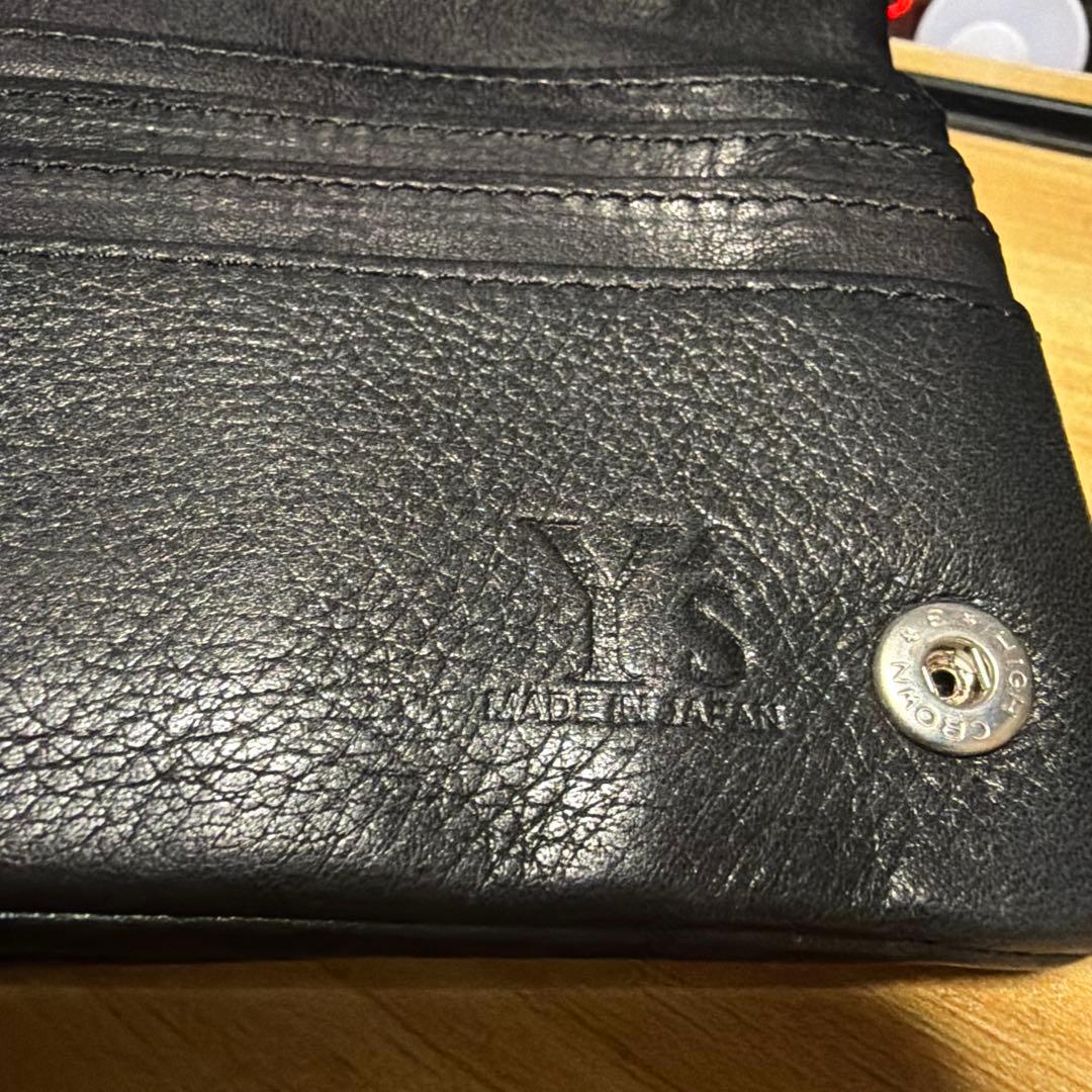 Ys 黒 レザー ケース・長財布 ポーチとしても！【美品】
