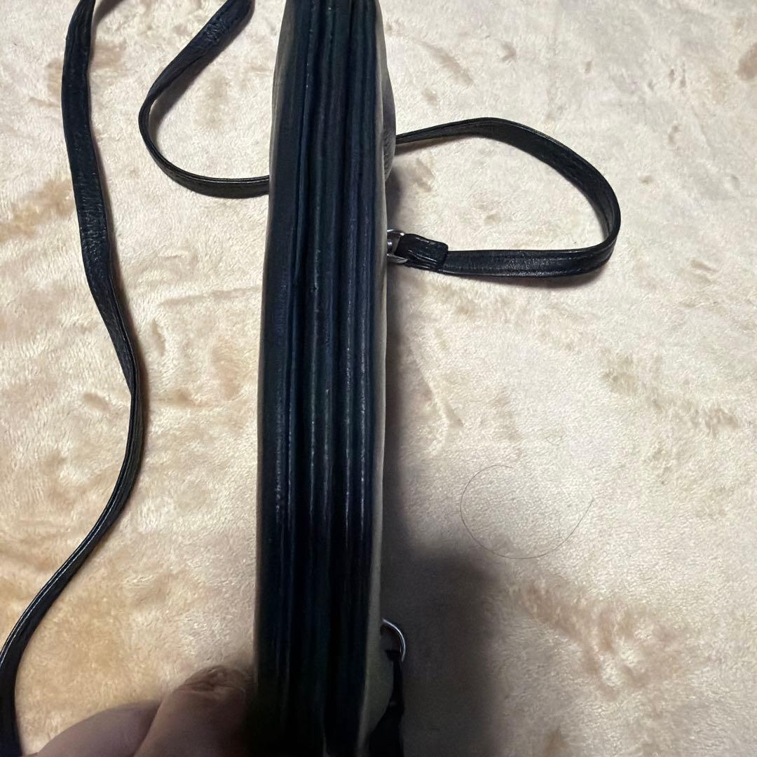 Ys 黒 レザー ケース・長財布 ポーチとしても！【美品】