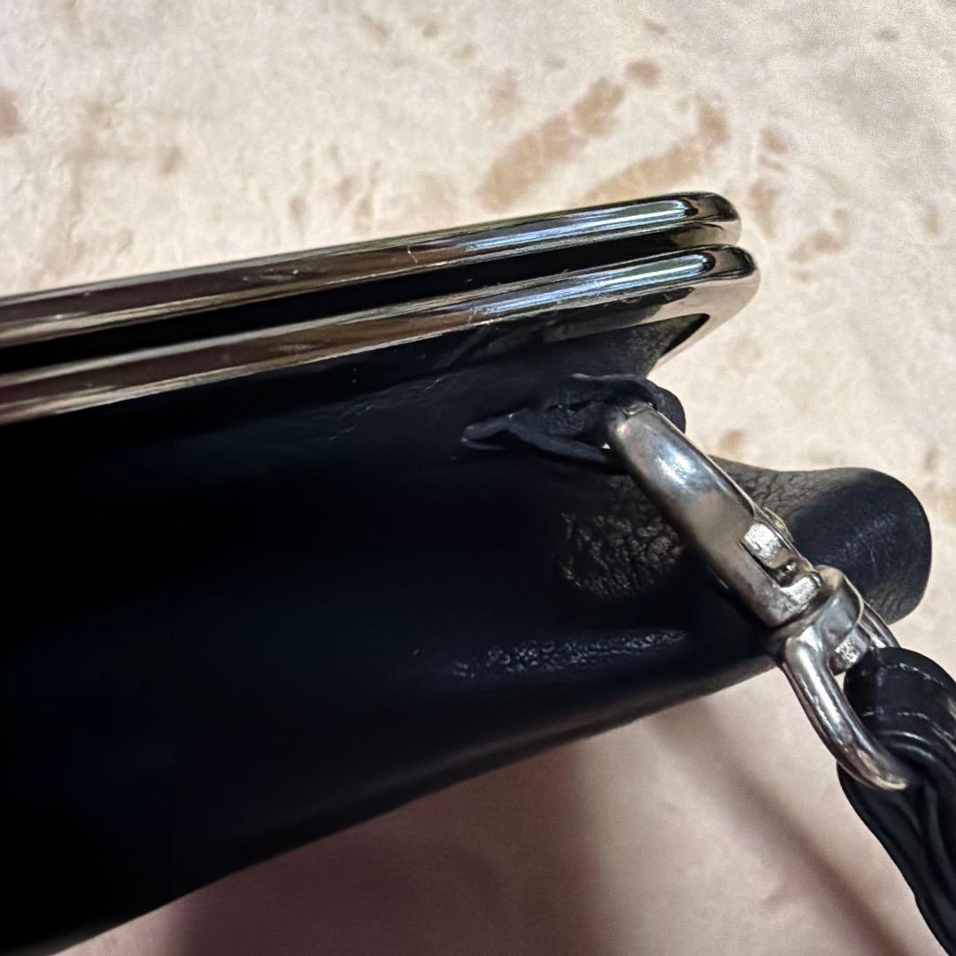 Ys 黒 レザー ケース・長財布 ポーチとしても！【美品】