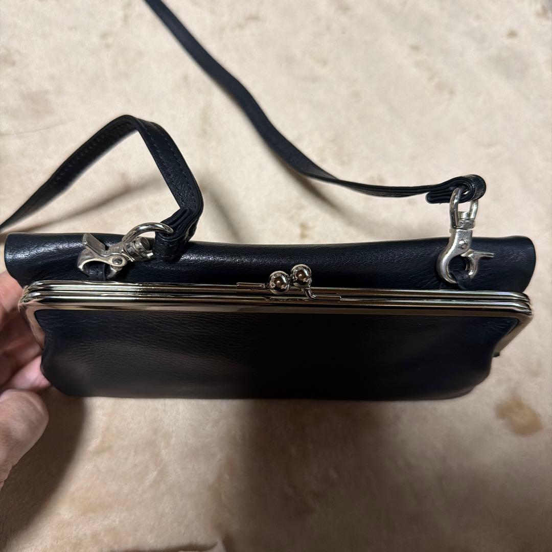 Ys 黒 レザー ケース・長財布 ポーチとしても！【美品】