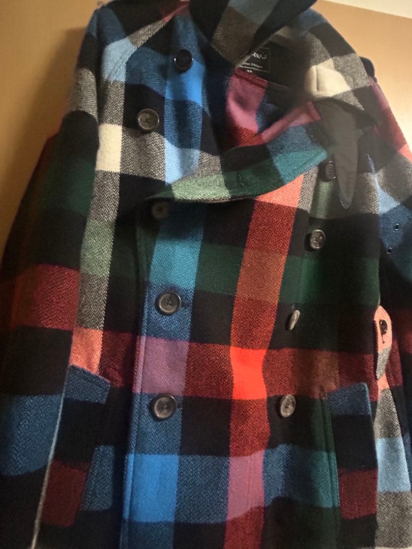 Pherrow’sフェローズ　チェックピーコートジャケット　サイズ38
