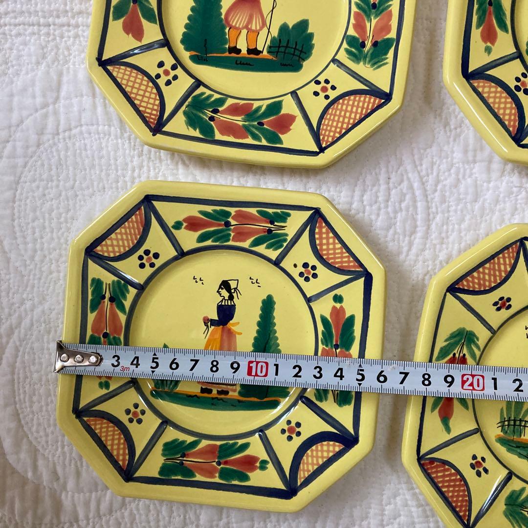 アンリオ　カンペール 6枚と大皿の７点HENRIOT QUIMPER