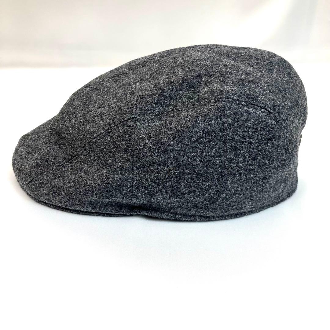 【未使用級】ブルネロクチネリ　バージンウール　ハンチングハット　ベルト　グレー