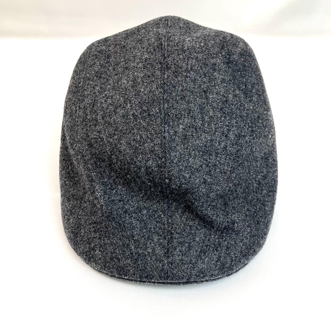【未使用級】ブルネロクチネリ　バージンウール　ハンチングハット　ベルト　グレー