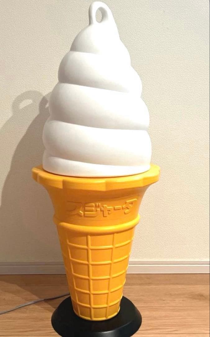 スジャータソフトクリーム看板 （TOMI ）昭和レトロ 業務用 ライト