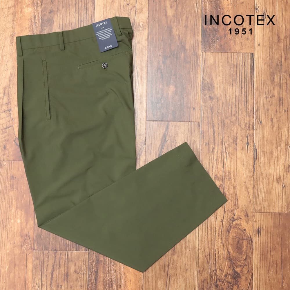 【新品・46サイズ・イタリア発】INCOTEX・綿ポリジョッパーズ パンツ