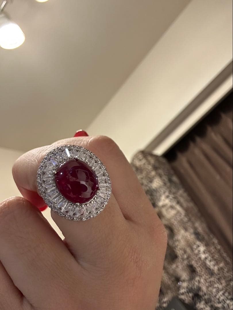 つ*る様 超豪華‼️天然ルビーリングとバングルのセット