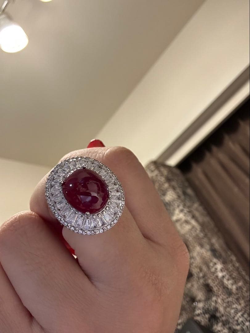 つ*る様 超豪華‼️天然ルビーリングとバングルのセット
