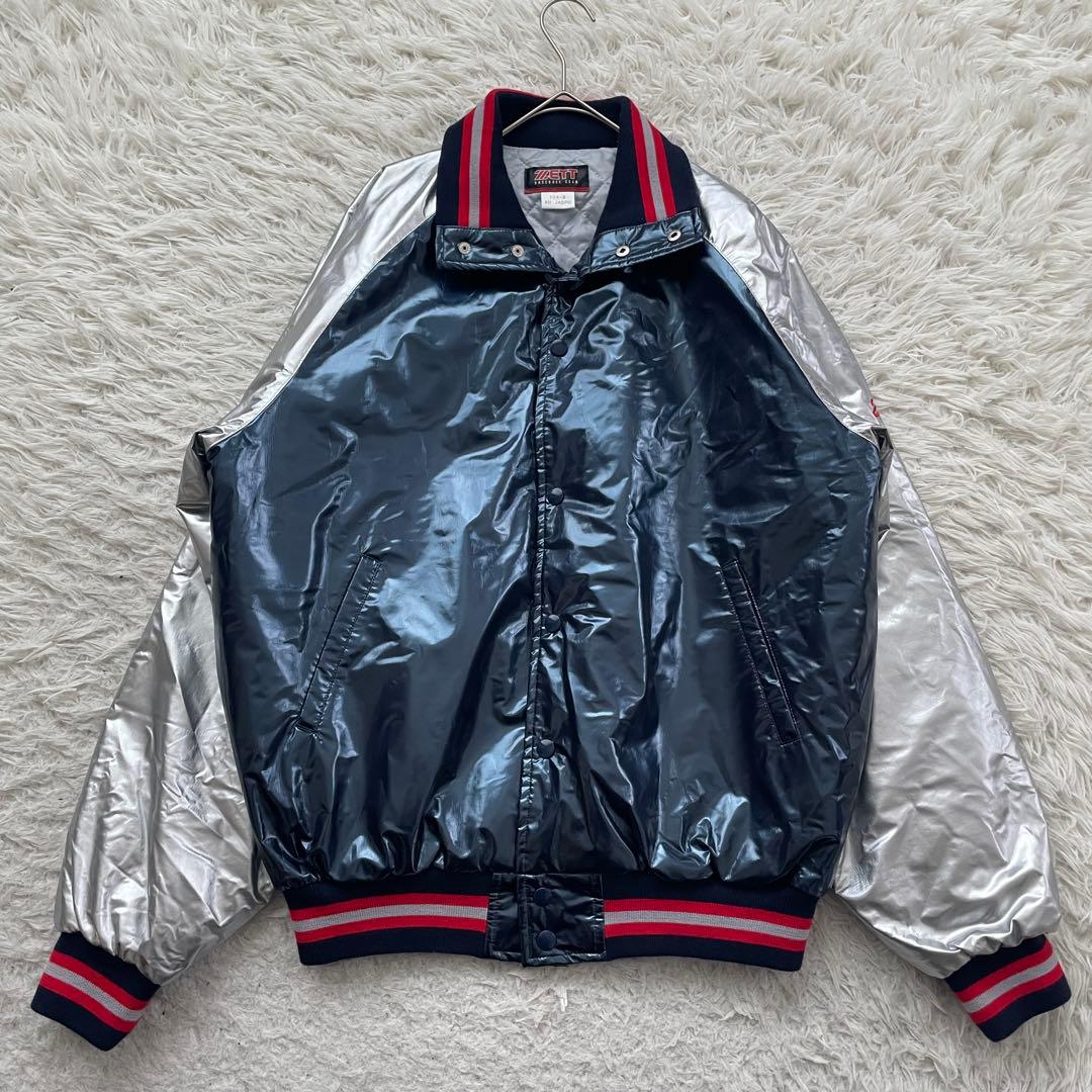 ZETT ハイネック　ナイロン　ジャケット　大きいサイズ　グランドコート　光沢