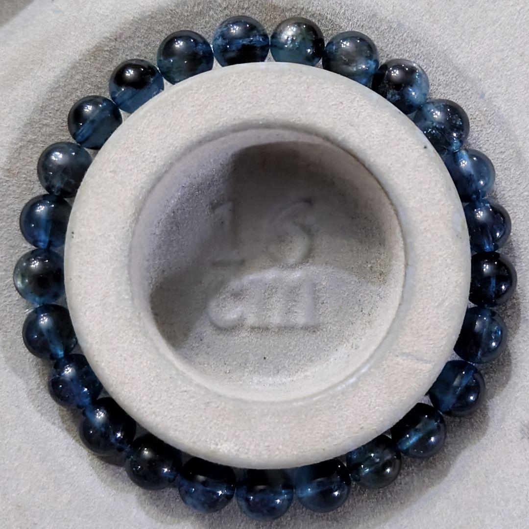 ★(M.！)ロイヤルブラックスターアクアマリン7.8ミリブレス④(SA+)