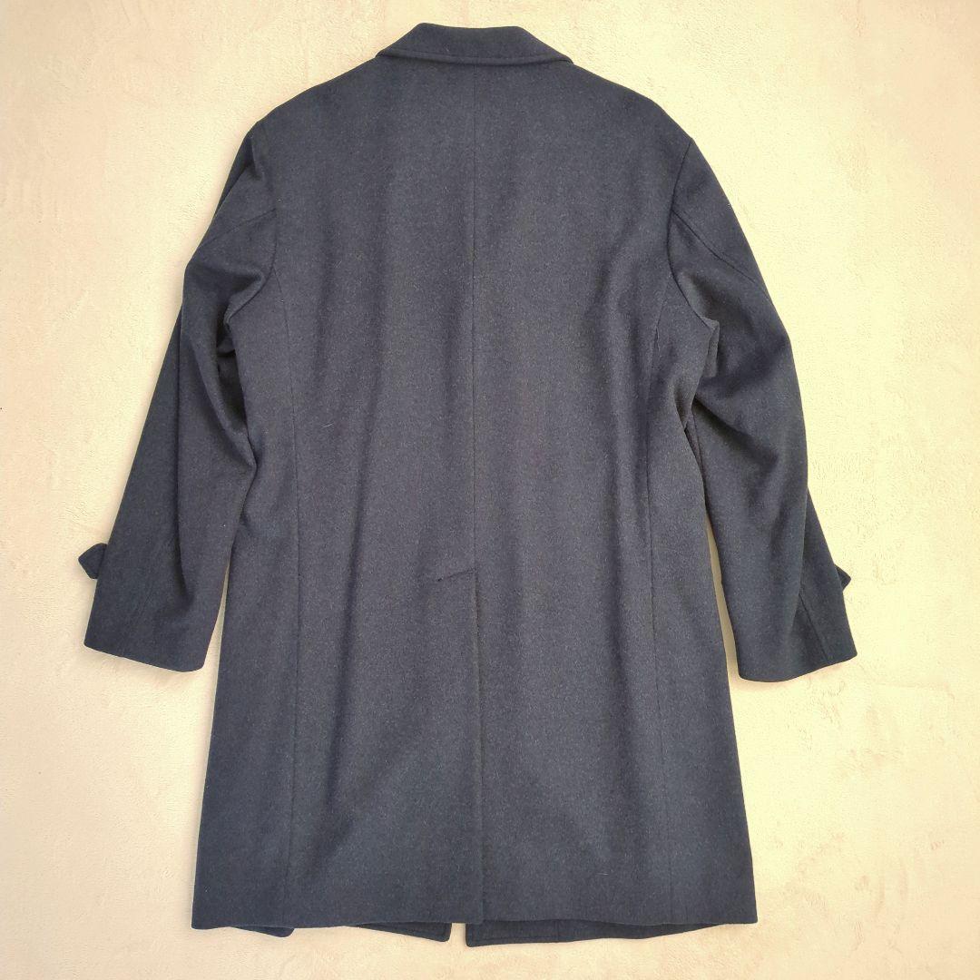 美品 BLACK LABEL CRESTBRIDGE カシミヤ混 LL ネイビー