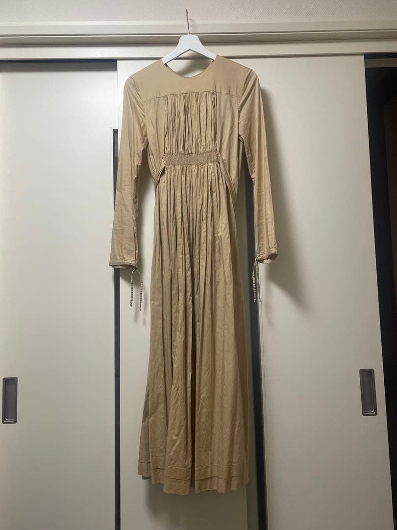 A.F.VANDEVORST ベージュ ワンピース プリーツ コルセット