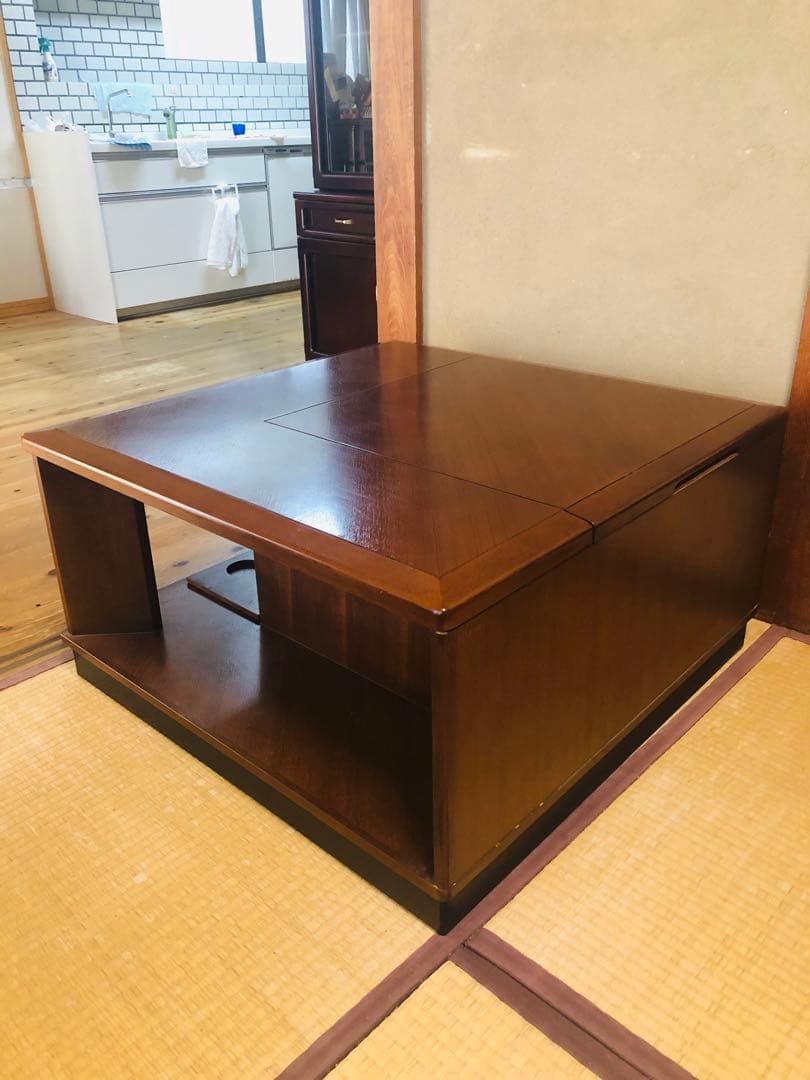 高級家具　モリシゲ　コーナーテーブル　サイドテーブル