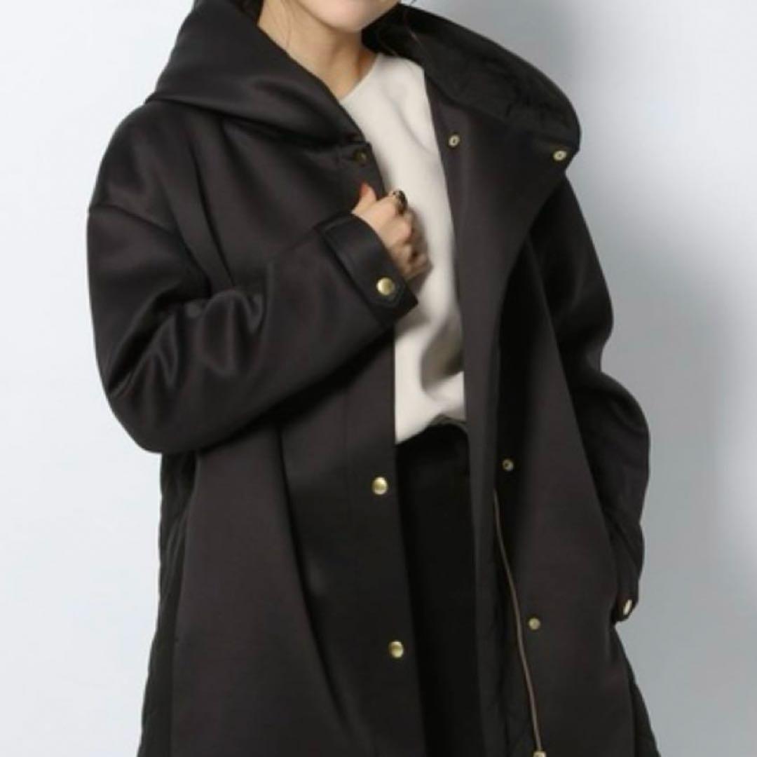 バンヤードストーム　キルティングドッキングコート　黒