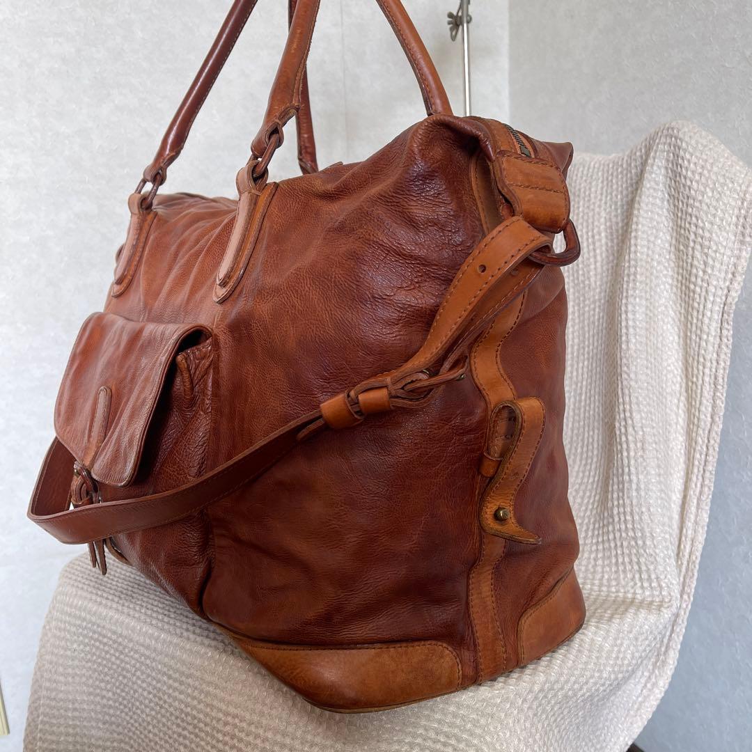 ◇ genten ゲンテン 2wayレザーショルダーバッグ ボストンバッグ ◇