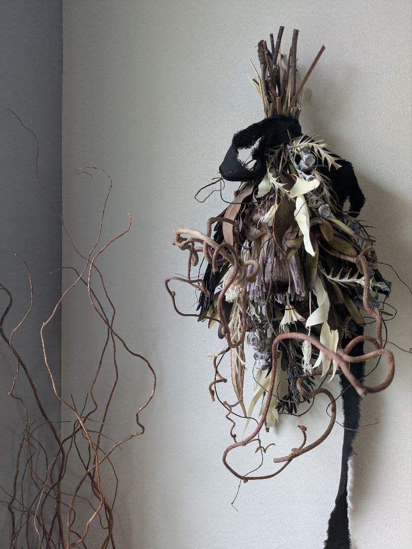 ドライフラワー　スワッグ　インテリア　サロンインテリア