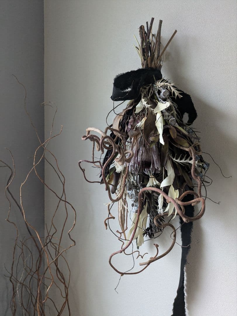 ドライフラワー　スワッグ　インテリア　サロンインテリア