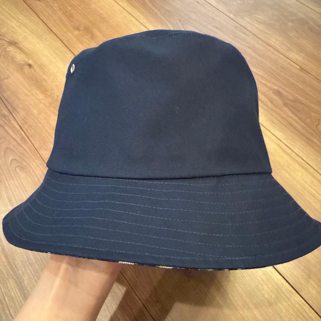 delley様ディオール リバーシブル バケットハット ネイビー