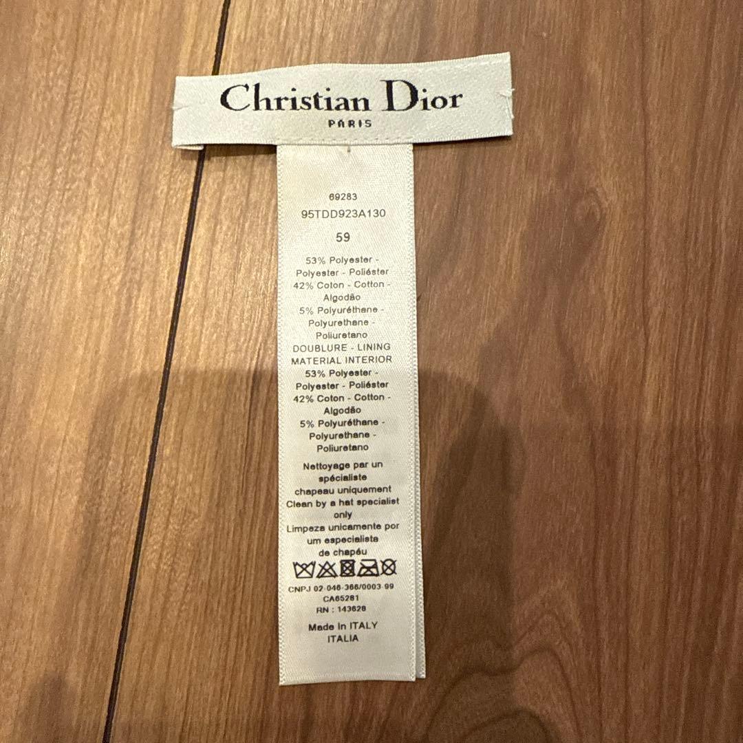 delley様ディオール リバーシブル バケットハット ネイビー