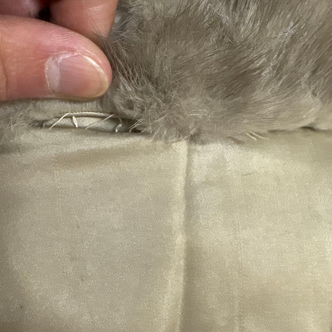 サファイヤミンク　毛皮コート　リアルファー