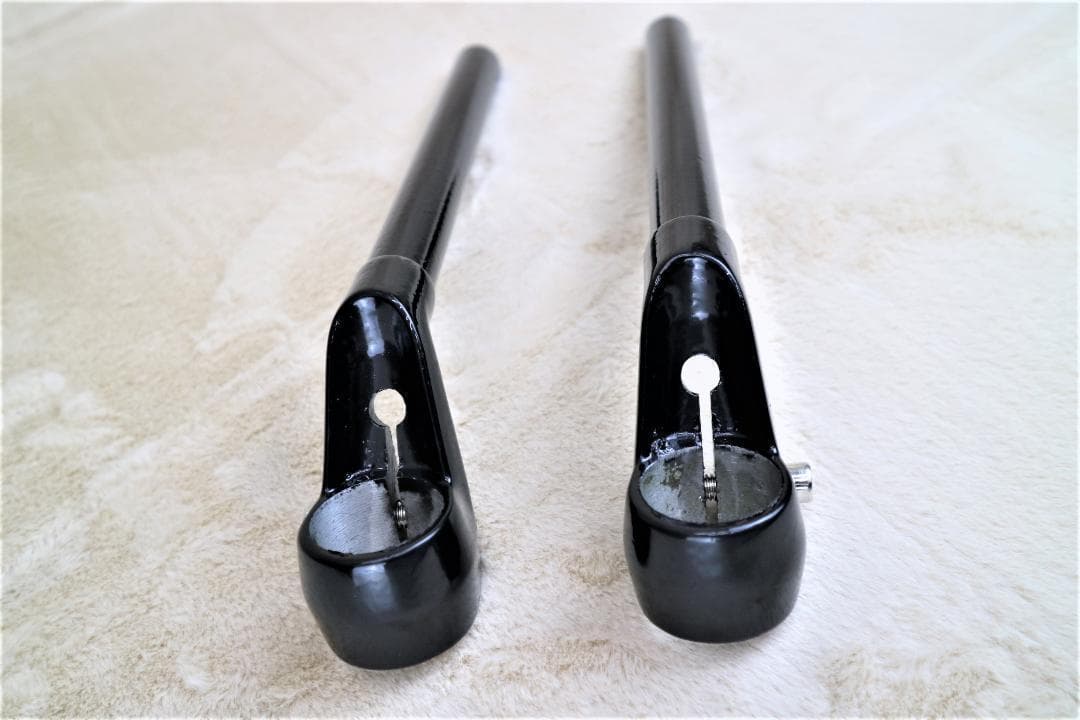 CBX純正 タイプ ハンドル 黒 +変換キット / 汎用 高さ 新品