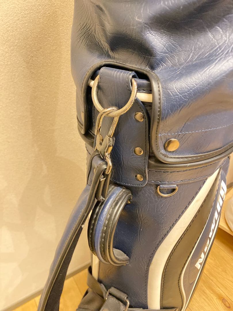 Newling ゴルフバッグ ネイビー初心者セット一式　新品ボール等付