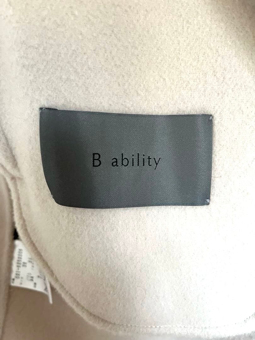 BOSCH ボッシュ　B ability ウールガウンコート　36 ベージュ