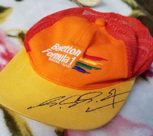 シューマッハ　ミハエル・シューマッハ　直筆サイン　サイン　帽子　実使用