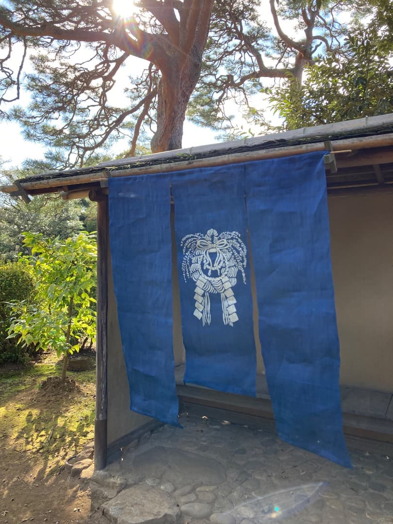 藍染　正月飾り　しめ縄　大単体　手染め