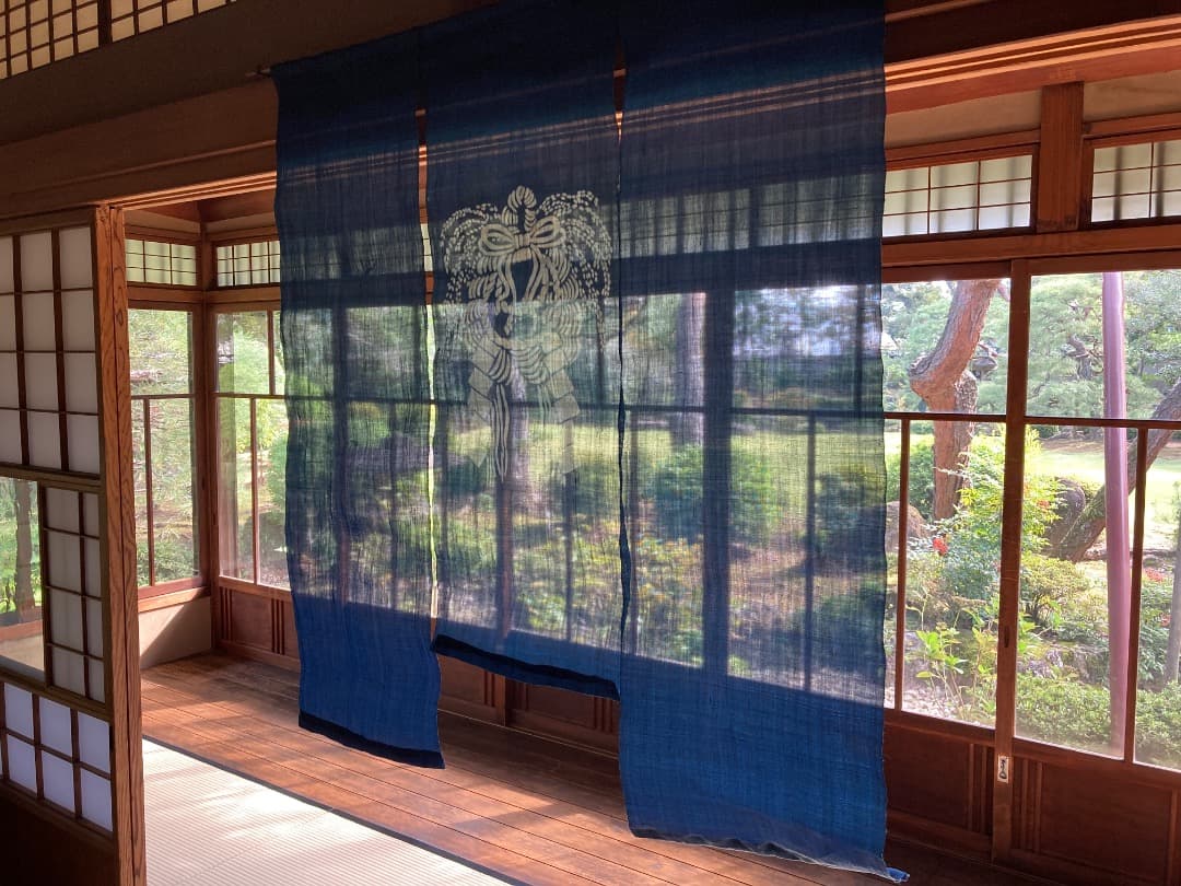 藍染　正月飾り　しめ縄　大単体　手染め