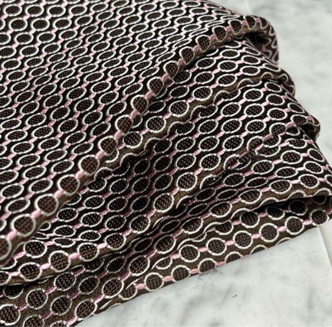 Ermenegildo Zegna ネクタイ ブラウン ドット パターン柄