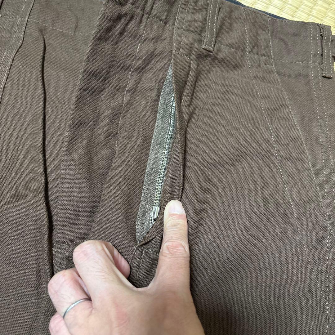 エンジニアードガーメンツ　ブラウンダックベイカーパンツ