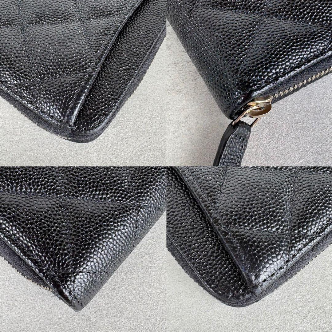 CHANEL キャビアスキン　トランプ　マトラッセ　ケース　カードケース