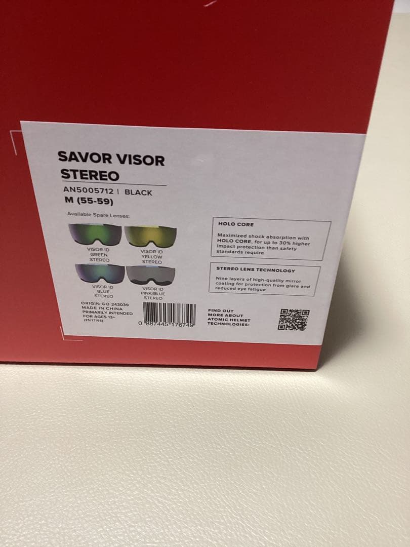 新品　ATOMIC アトミック バイザーへルメット ブラック 人気