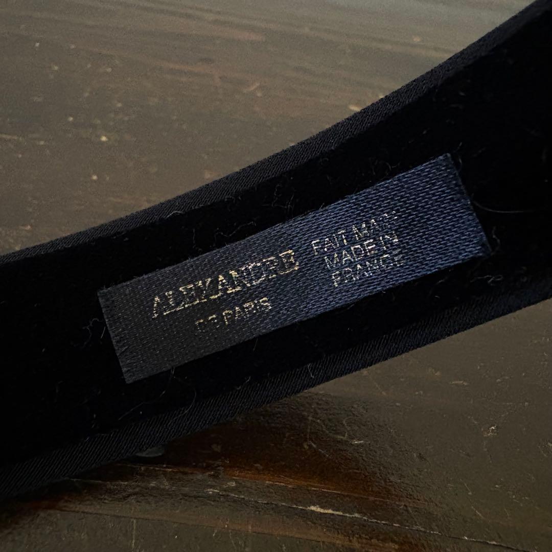 ALEXANDRE DE PARIS ヘッドバンド サテン ブラック です♩