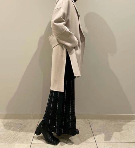 アドーア　カシミヤ混コート