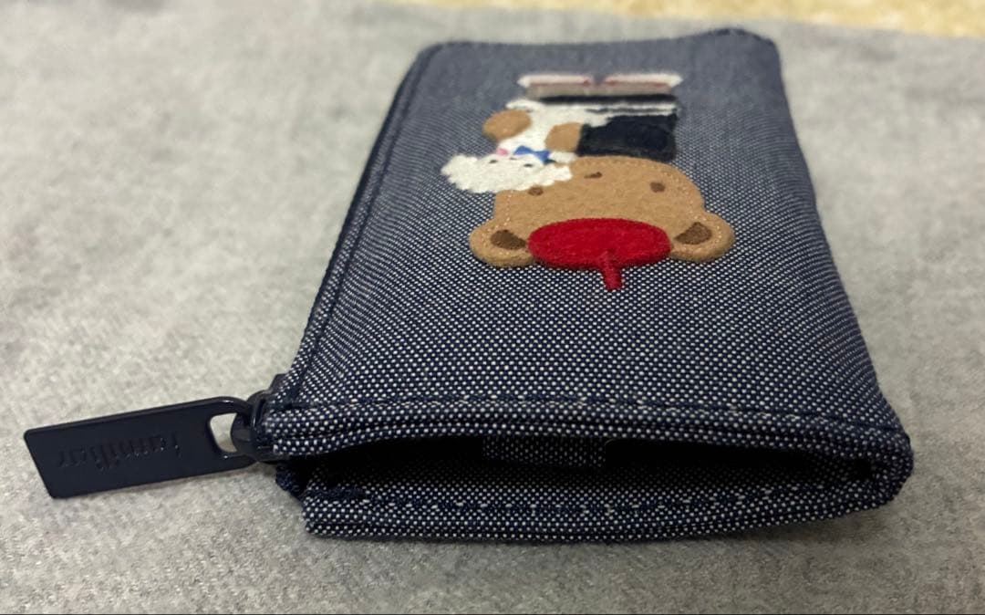 【匿名配送】familiar ファミリア キーケース デニム 犬