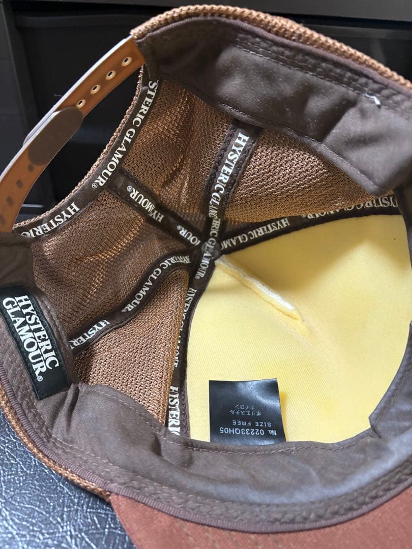 Hysteric メッシュキャップ アイボリー/ブラウン