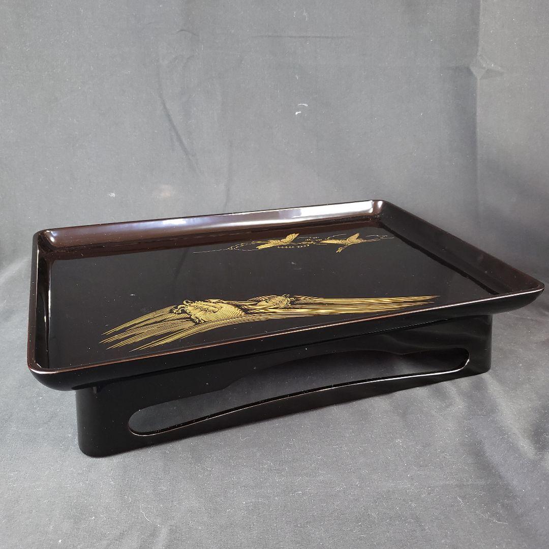 未使用品 輪島塗 屠蘇器 五島屋 謹製 塗師 松崎俊峰作 共箱付き漆器 うるし