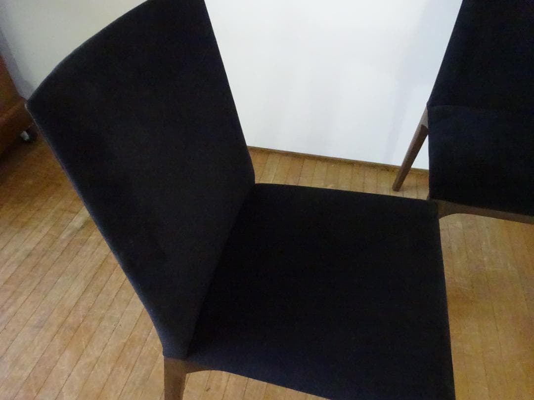 ゆー　Cassinaixc.　LINE　スエード調/黒　2脚組　美品