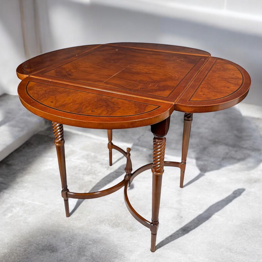 HR615 【希少デザイン】英国アンティーク　オケージョナルテーブル