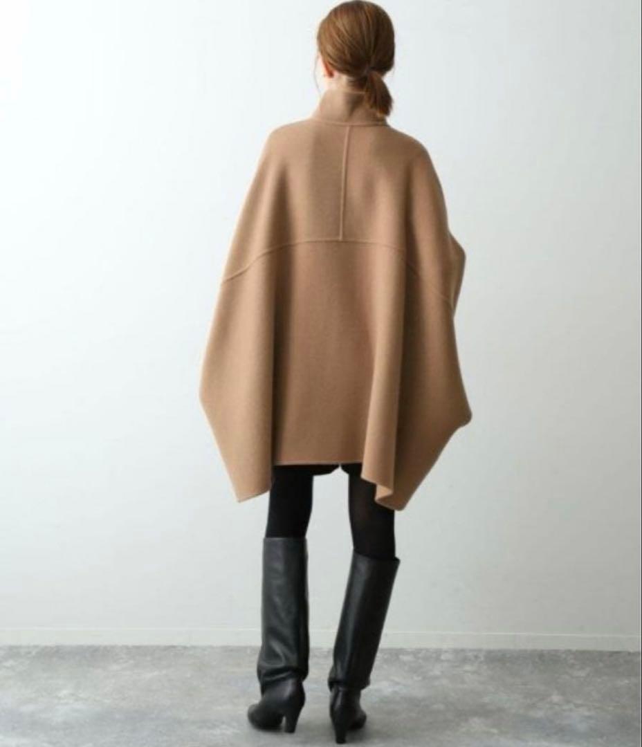 イエナ　スタンドカラーウールポンチョ　11月いっぱいの出品です。