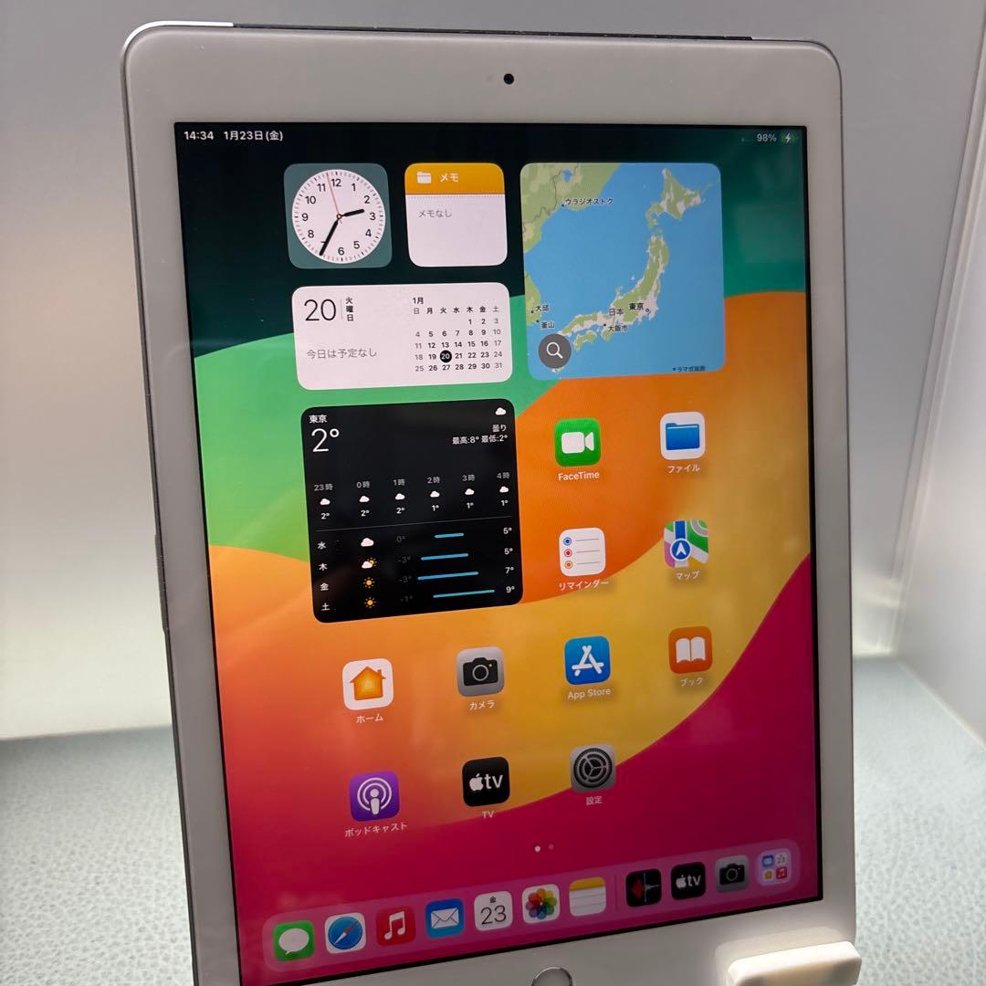 iPad6 32G Wi-FiとSIMフリー 88% 指紋認証不可