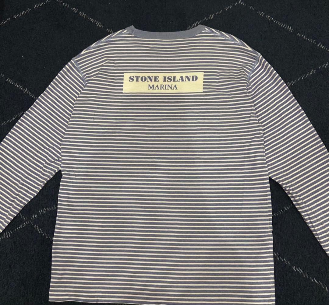 STONE  ストライプ長袖カットソー