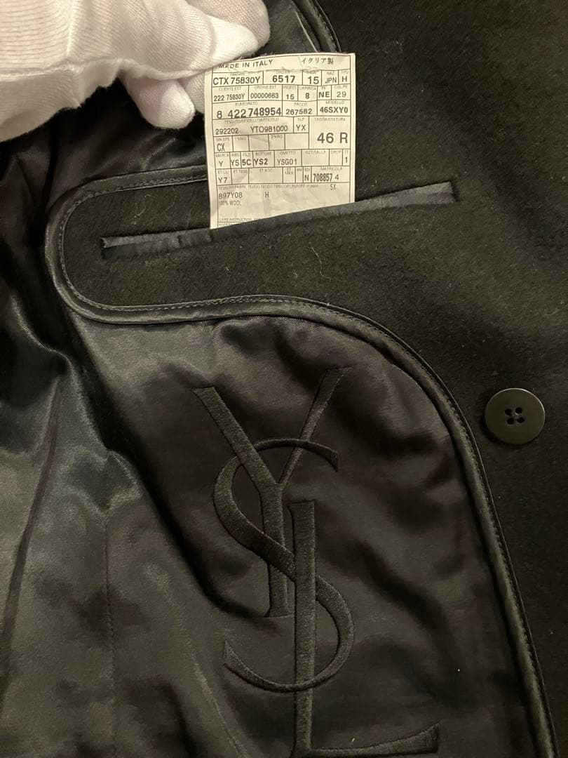 イヴサンローランレザー切替コート　エルメス　ディオールオム　セリーヌ好きに