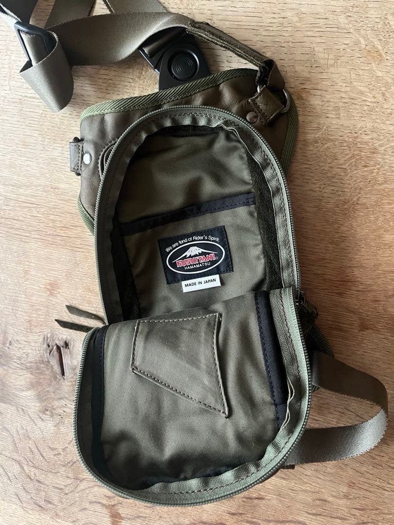 KUSHITANI 2ウェイレッグバッグ2オリーブグリーン