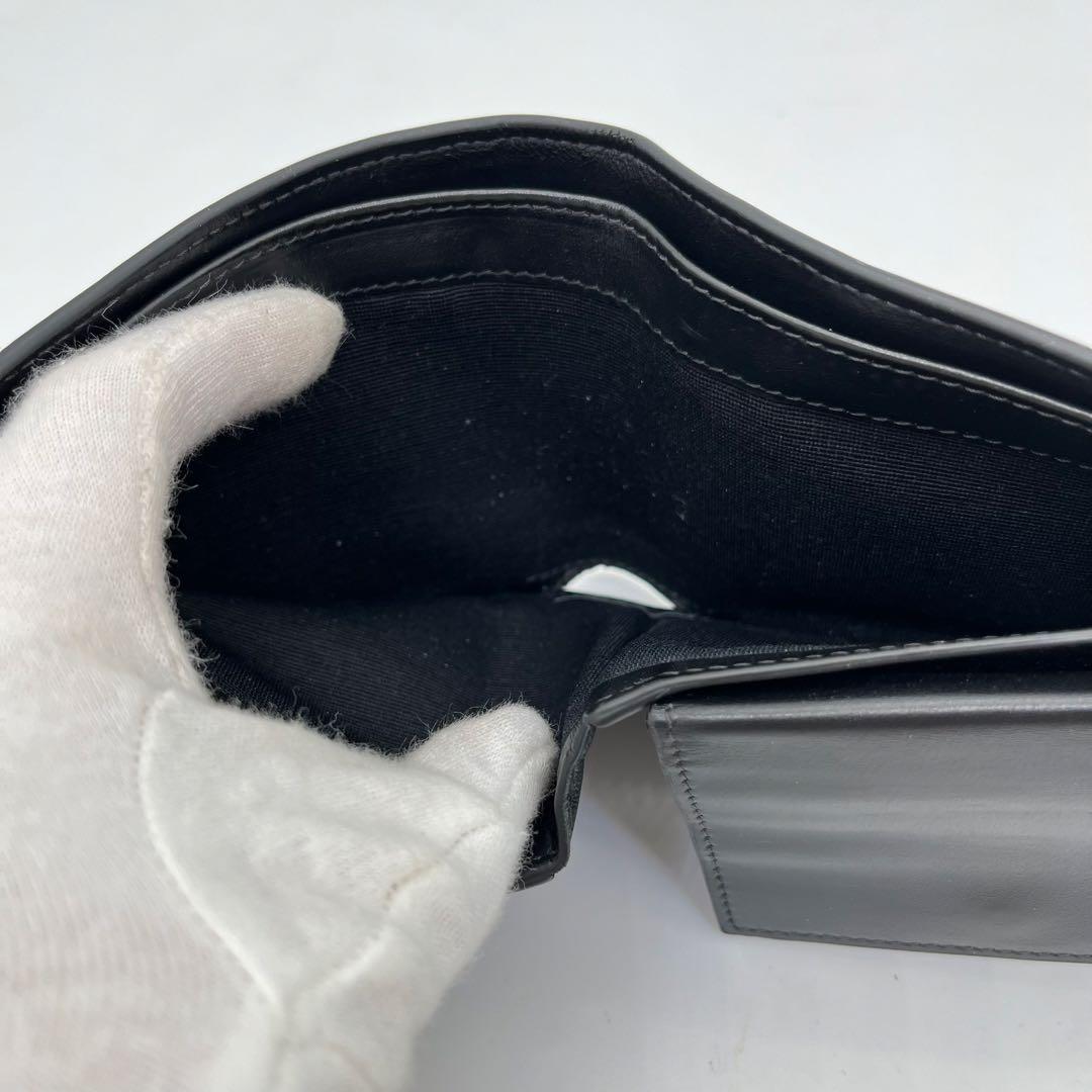 【現行品】CELINE 二つ折り財布 バイフォールドウォレット トリオンフ 黒