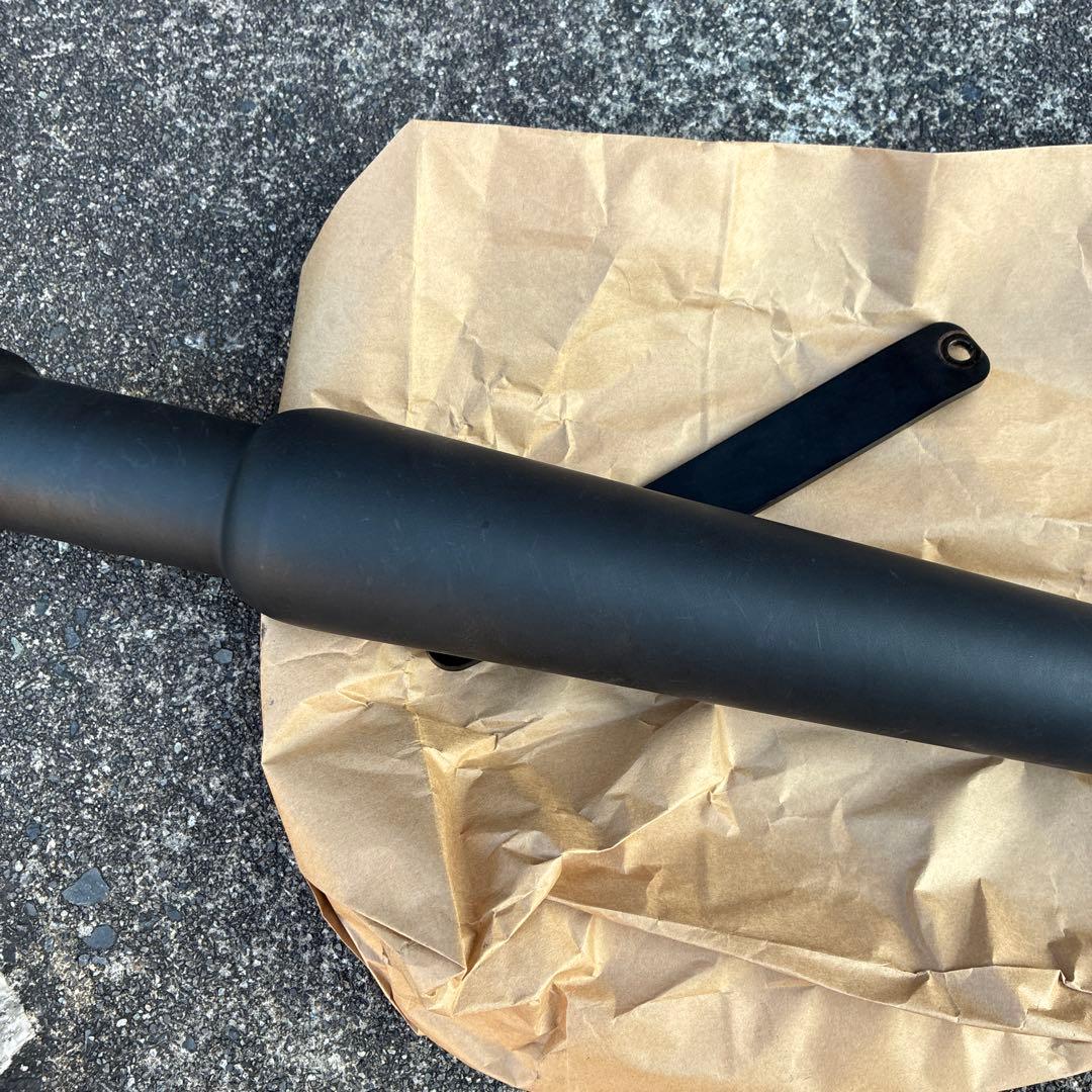 ガレージT＆F アップトランペットマフラー スリップオンタイプ 250TR 黒