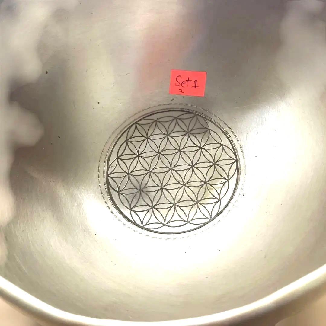 ロータス＆フラワーオブライフ　シンギングボウル　シャキア氏工房