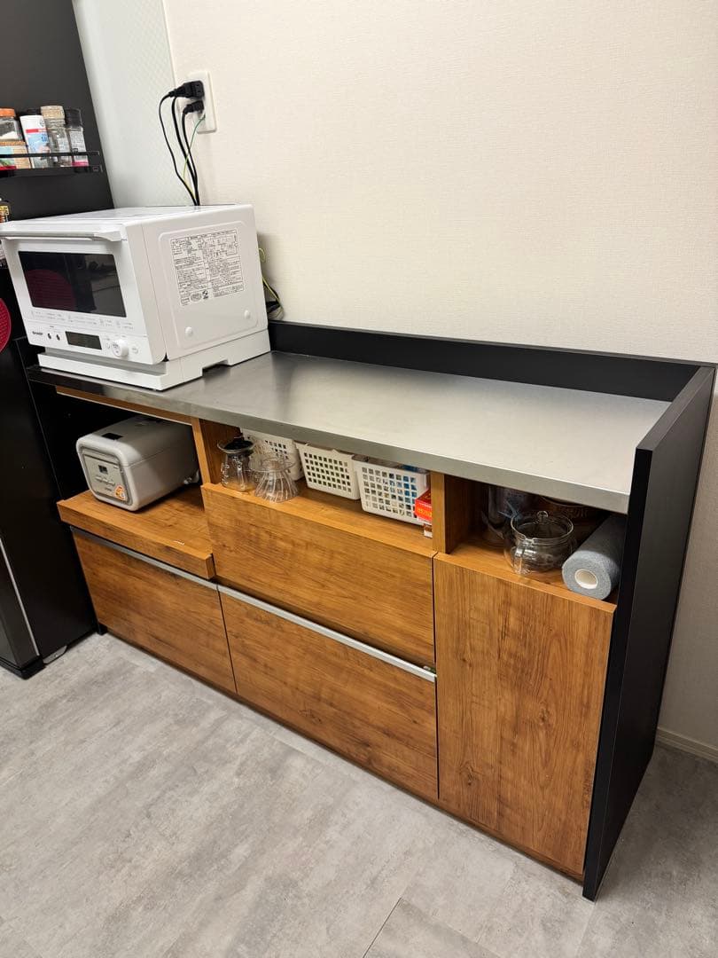 リコメン堂 キッチンカウンター 幅150cm